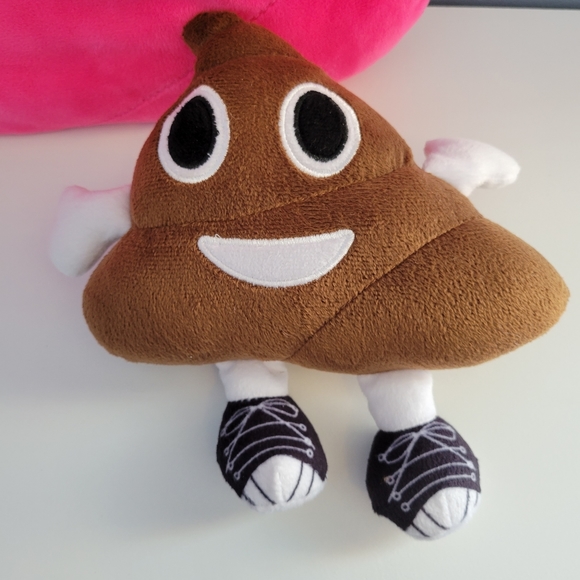 Poo-nicorns Pink Plush Toy Emoji Pillow plus Classic Poo Emoji Plush 💩 - Picture 3 of 10